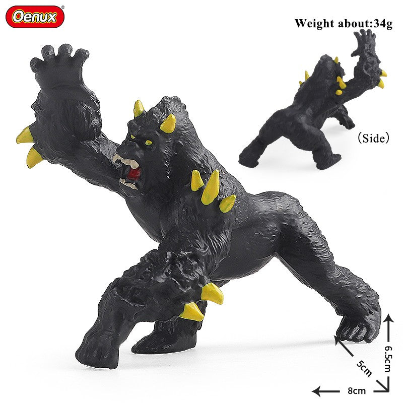 Oenux Simulação Dinossauro Dragão Tartarugas Touro de Fogo Orangotango Golem de Magma Modelo Animal Figuras de Ação Coleção de PVC Brinquedo Infantil Presente