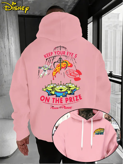 Disney Men's Toy Story Big Eyes Cartoon Hoodie Autumn/Winter New Casual Fashion Men's and Women's Street Wear