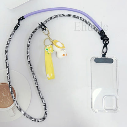 Corda de Pescoço Ajustável de 120 CM para Telefone, Alça Transversal, Destacável, Capa de Celular USB, Corrente de Ombro, Corda, Coleção 2025