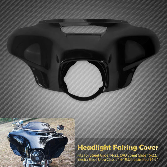 Capa Externa do Farol Dianteiro da Motocicleta para Harley Touring Street Glide Ultra Limited 2014 em diante Electra Glide CVO
