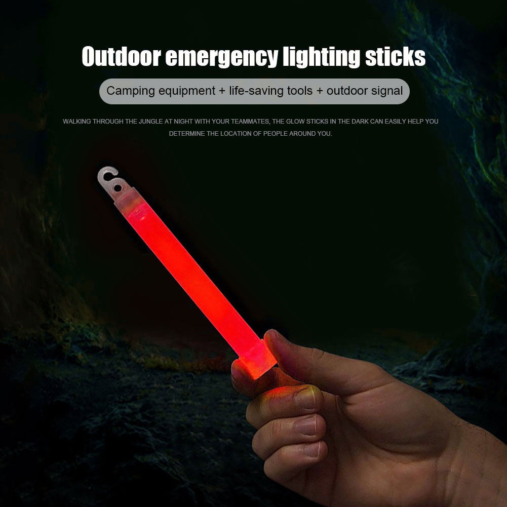 1/5/10PCS Fluorescence Glow Stick Military Glow Light Sticks with Hook Outdoor Emergency Glow In The Dark Party Light Sticks