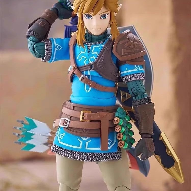 Boneco Articulado The Legend Of Zelda Tears Of The Kingdom Figma 626 Link Figures Breath Of The Wild Anime Figure Coleção Presente