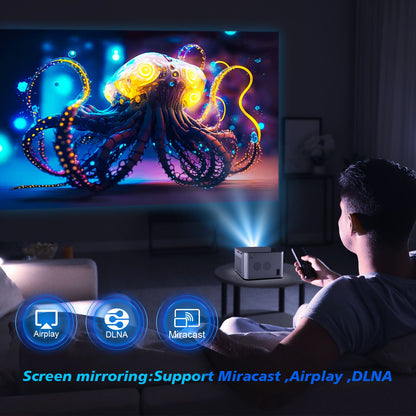 Magcubic HY350 Pro 580ANSI Projector Android 11 4K 1080P Wifi6 Voice Control Allwinner H713 Electronic Focus BT 5.0 Home Cinema