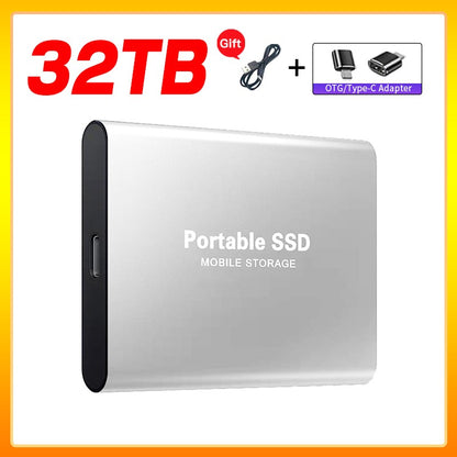 Unidade de Estado Sólido Externa de Alta Velocidade 1TB Disco Rígido Externo Portátil SSD 2TB Disco Rígido Externo SSD Para Laptop Mac
