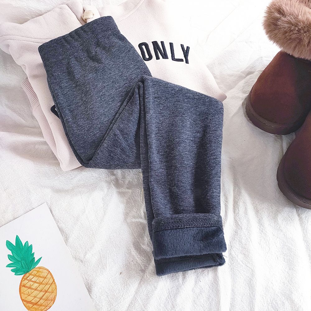 Girls Cotton Dot Print Leggings Autumn Winter Kids Fleece Warm Pants Baby Girl Slim Plus Thicken Trousers Children Clothes