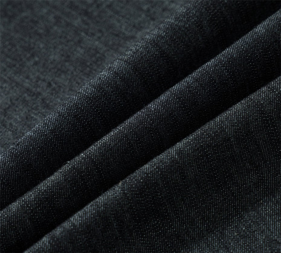 Vintage Raw Edge Denim Shirts Mens Streetwear Harajuku Short Sleeve Shirt Men Loose Casual Cargo Blouse Japan Style Tops Male