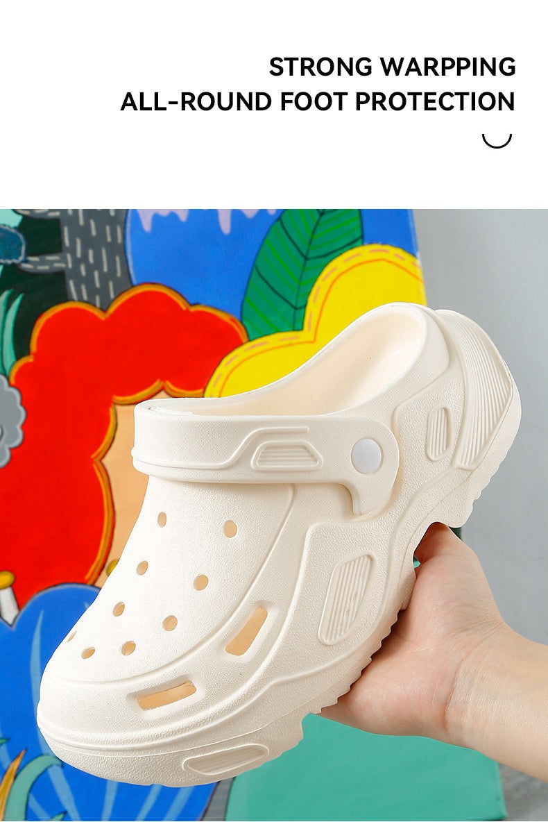 Summer Comfortable Soft Heightening Sandals For Men Platform High-heeled Outdoor Non-slip Waterproof Sandals For Women Clogs