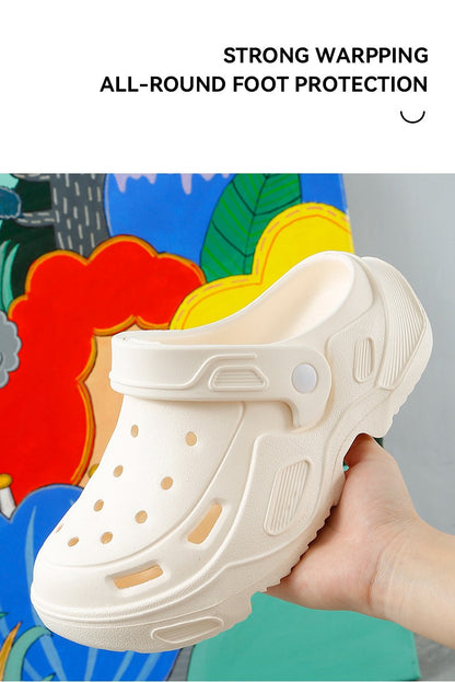 Summer Comfortable Soft Heightening Sandals For Men Platform High-heeled Outdoor Non-slip Waterproof Sandals For Women Clogs