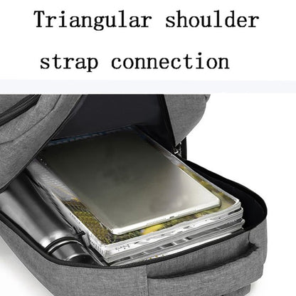 Neutral style backpack for men and women, with multi-layer zippers, suitable for students' school bags and travel bags.