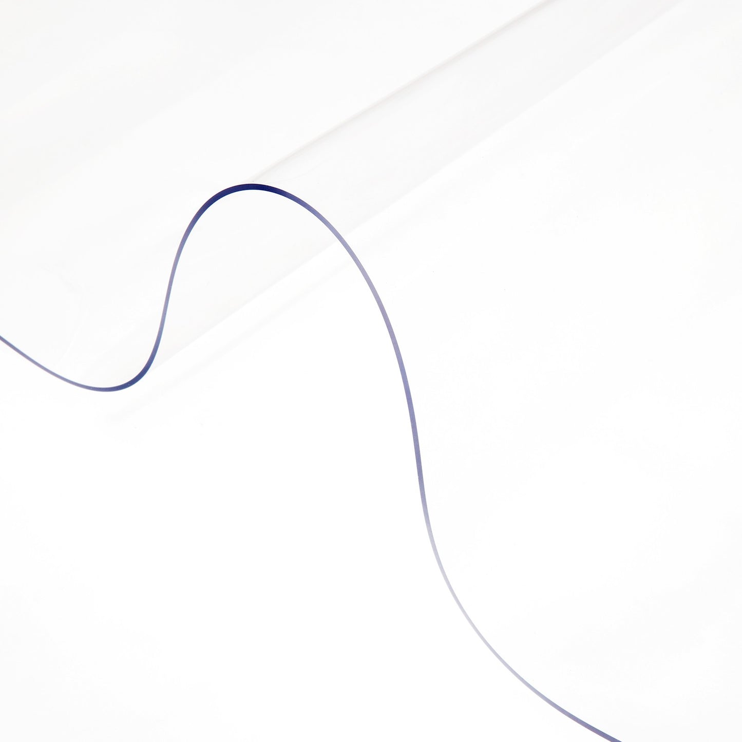 SucceBuy 2mm PVC Table Cloth Transparent Clear Desk Cover Protector Plastic Soft Glass Waterproof Oilproof for Dining Table