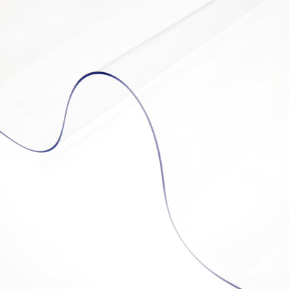 SucceBuy 2mm PVC Table Cloth Transparent Clear Desk Cover Protector Plastic Soft Glass Waterproof Oilproof for Dining Table