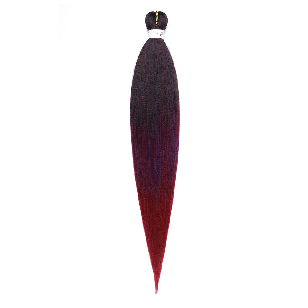Cabelo Sintético Trançado Pré-esticado Profissional Sem Coceira Fibra Que Sela Em Água Quente 30'' Ombre Textura Yaki Extensões de Cabelo para Trança