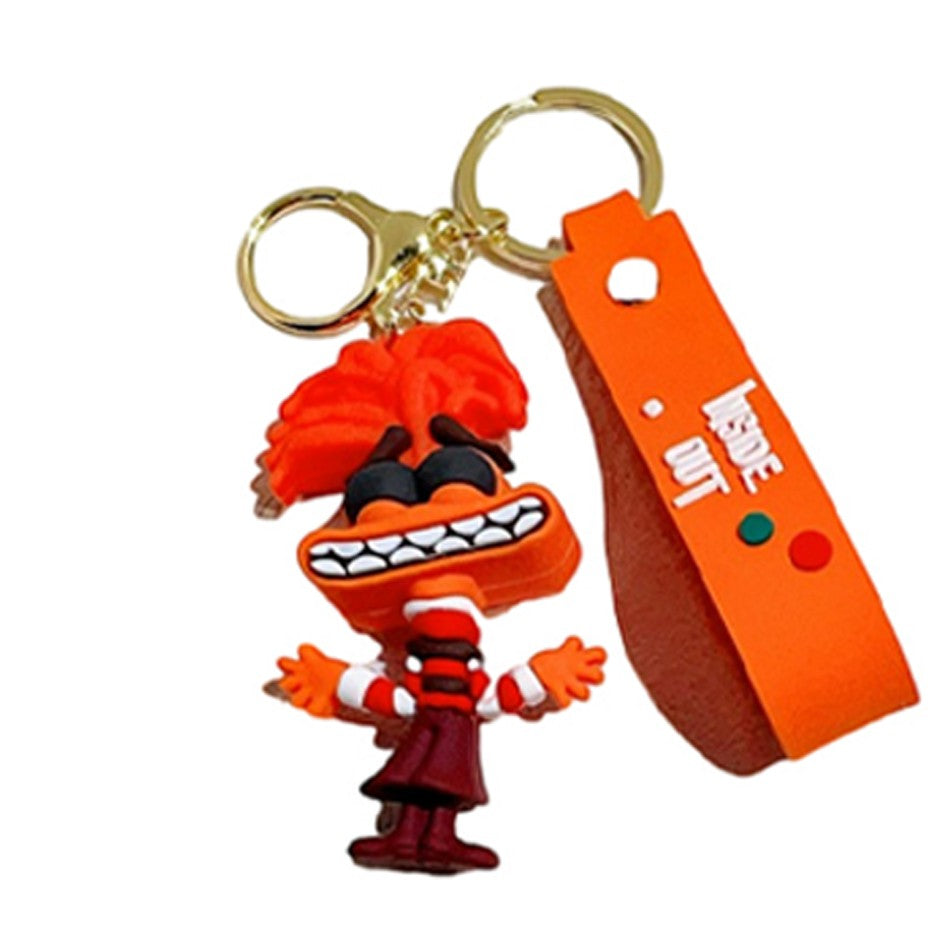 30 Peças/Conjunto Atacado Chaveiro Divertida Mente 2 Boneco de Personagem de Desenho Animado Fofo Chaveiro Pingente de Boneca de Personagem de Filme para Presente Infantil