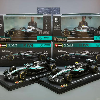 Novidade em Estoque Bburago Série F1 2025 1:43 2025 F1 Sf-25 Leclerc Rb21 Verstappen Mcl39 W16 Modelo Miniatura de Liga Brinquedos Personalizados Presentes