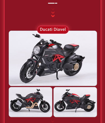 Maisto 1:18 Ducati Panigle V4 S Diavel Kawasaki Ninja H2 R Brinquedos de Modelo de Motocicleta Colecionáveis Hobbies