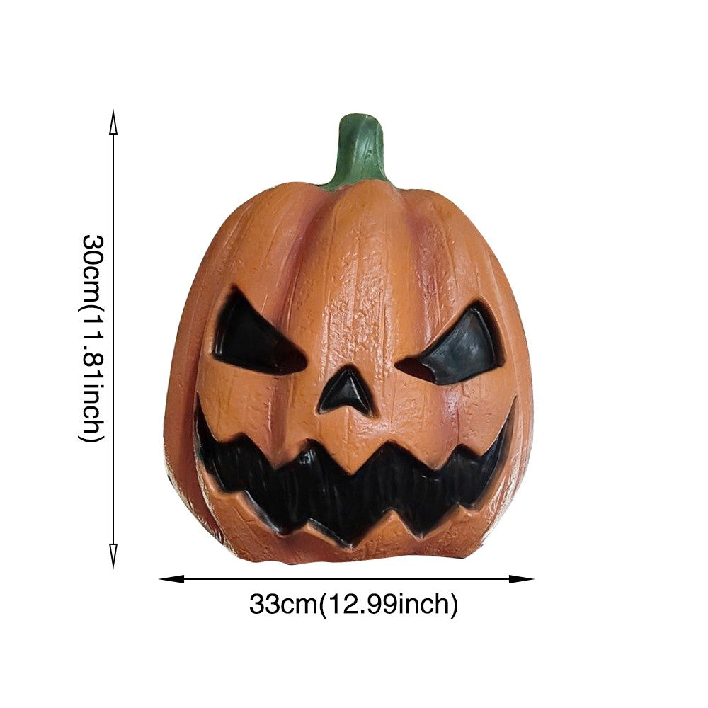 Halloween Evil Pumpkin Head Latex Mask Full Head Costume Mask for Cosplay Party Haunted House Carnival