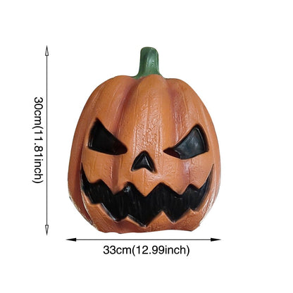 Halloween Evil Pumpkin Head Latex Mask Full Head Costume Mask for Cosplay Party Haunted House Carnival