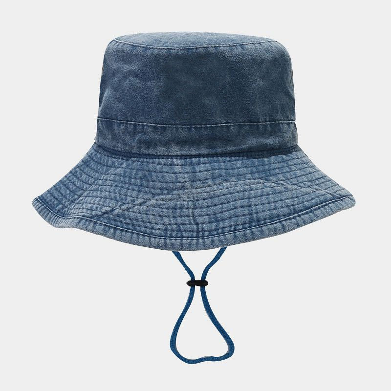 2024 Four Seasons Cotton Solid Bucket Hat Fisherman Hat Outdoor Travel Sun Cap for Men and Women