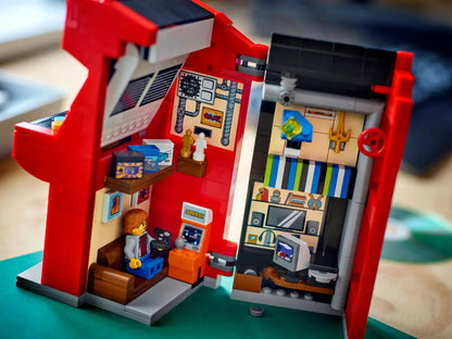 Máquina de Fliperama LEGO® (40805) Minifigura LEGO Jogo Retrô para Crianças a partir de 12 Anos Fãs Adultos 468 Peças Presente de Aniversário e Natal