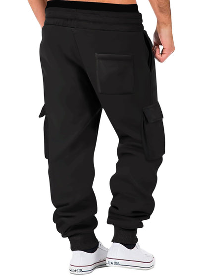 Men's Cargo Pants Joggers Workout Cargo Pants Comfortable and Breathable Outdoor Casual Wearable Running Cycling Multi-Pocket