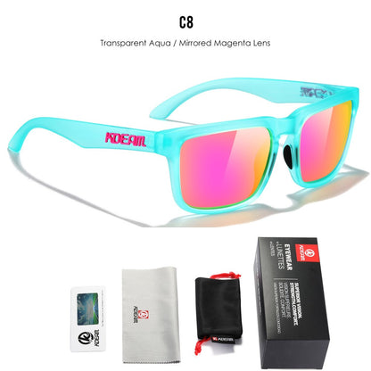 KDEAM PLUS Size Fishing Sunglasses Men 64mm Width Larger Size Polarized Sunglasses For Driving Night Vision Goggles