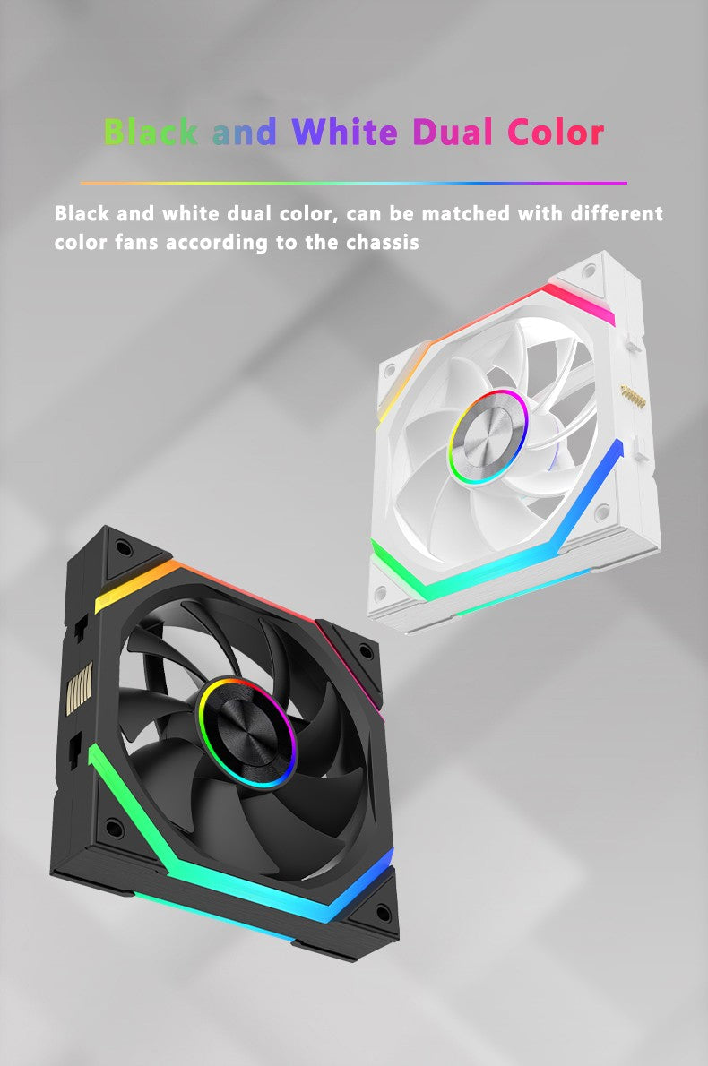 ICE Whale WX-3 Wireless Splicing Fan ARGB Air-Cooled Cooling Accessories 1600RPM 12CM Chassis Fan