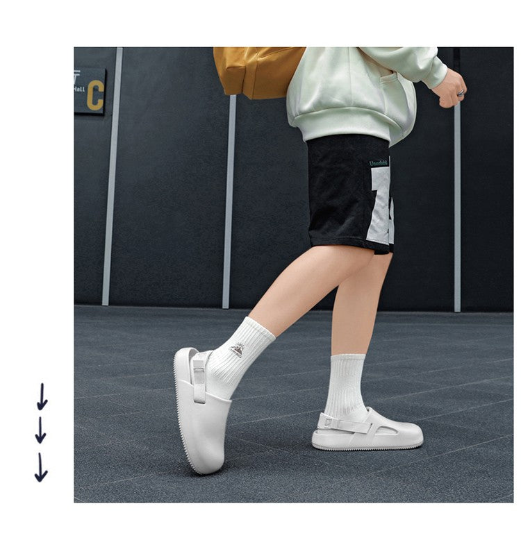 2025 New Casual EVA Sandal Men'S Non-Slip Flip-Flop Mule Design Comfortable Breathable Slip-On Lazy Shoes Adults Home Slippers