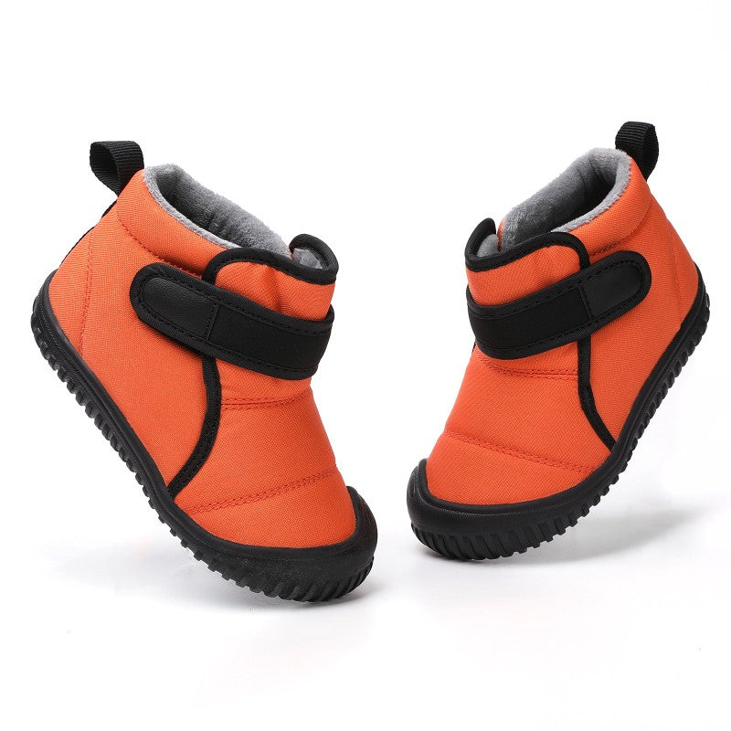 Unisex Kids' Outdoor Anti-slip Winter Snow Boots Warm Plush Toddler Boys Girls Comfortable Walking Shoes Size 19-28