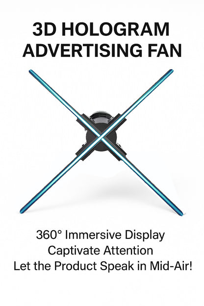 39.3 inch Large 3D Holographic Fan Display LED Advertising Machine Digital Video Player for Exhibition Promotion Signage