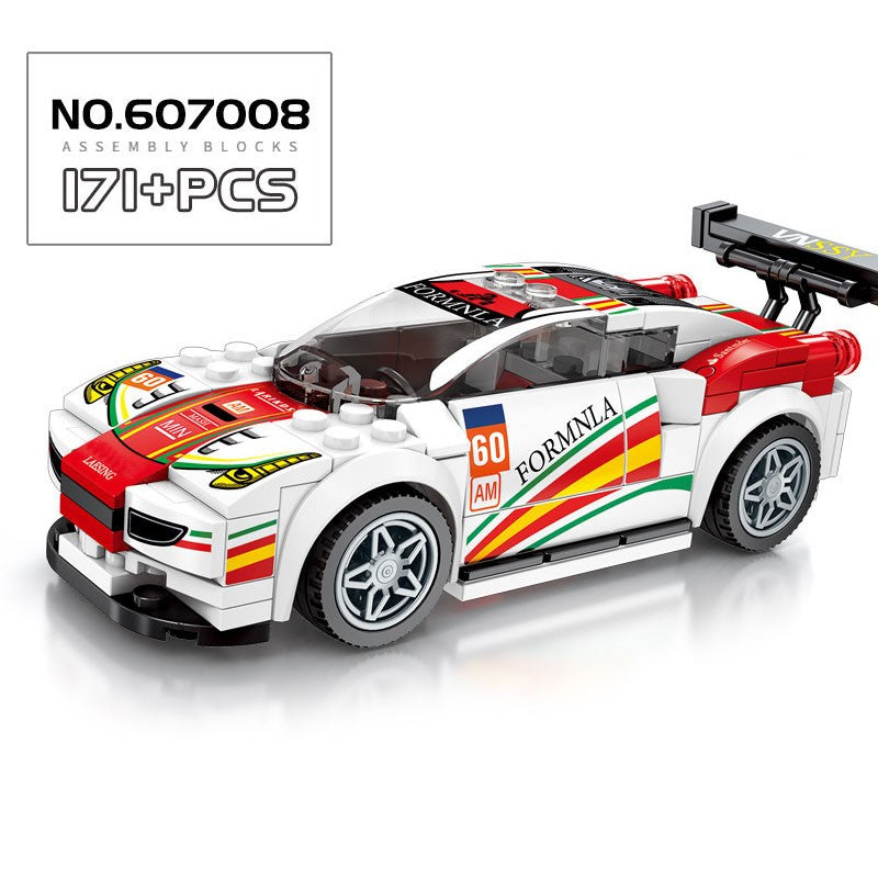 Blocos de Montar Esportivos de Carro MOC Corrida Urbana Bloco de Montar Esportivo de Rally Clássico Veículos Super Corredores Presente de Natal Brinquedos Técnicos