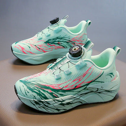 Autumn Sport Shoes For Children Mesh Breathable Teenager Kid's Sneakers Soft-soled Lightweight Boy's Girl's Running Shoes