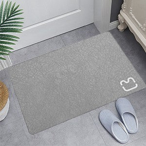 Tapete de Banho de Pedra Diatomácea Tapete de Banho de Terra Diatomácea Super Absorvente Antiderrapante 3,5MM de Espessura Tapete de Banho para Chão de Banheira