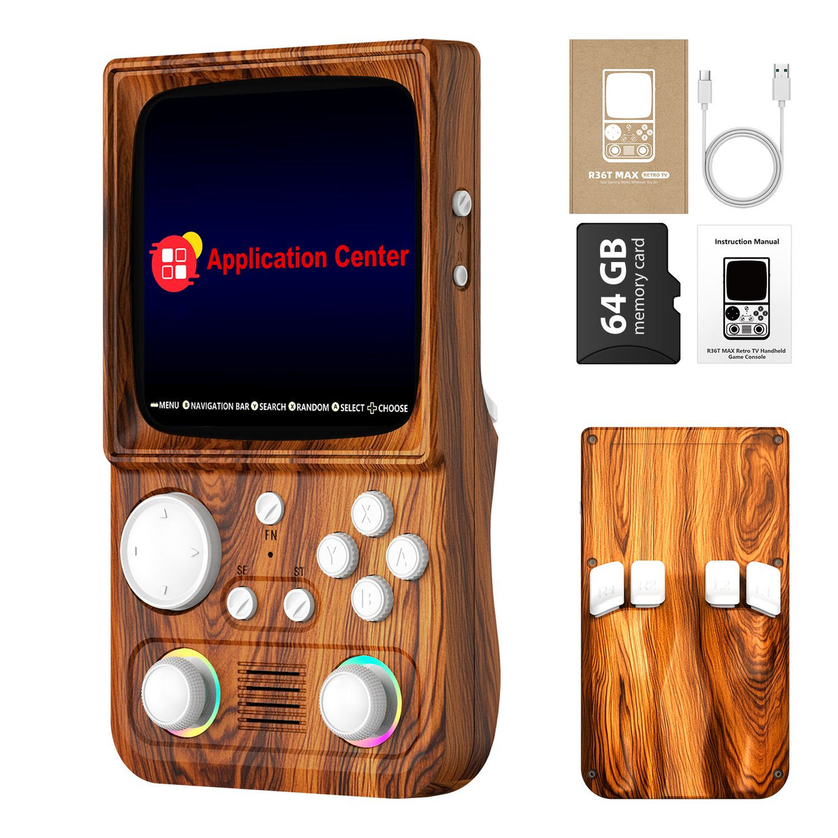 AISLPC RG45 Retro Handheld Game Console 4.0'' IPS Screen 64/128GB Supports 5G Portable Pocket Video Player
