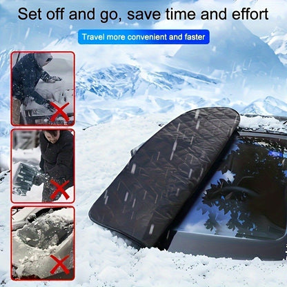 Car Snow Shield Cover Windshield Protection Protection Frost Winter Front Window Waterproof Sun Shade Sedan Suv Umbrella Outdoor