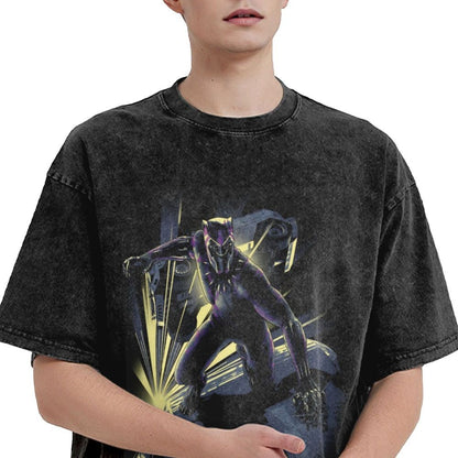 Men's Frgrt T Shirt Black Panther 100% Cotton Clothing Humorous Short Sleeve Crew Neck Tee Shirt 6XL T-Shirts