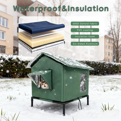Winter Warm Cat Bed Outdoor All Season Durable Heat Retention Pet House for Cats Dogs Amazon Best Seller