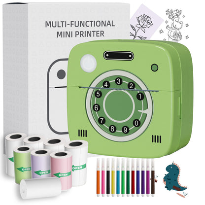 Impressora de bolso fotográfica M1 com 2 rolos para iOS Android Bluetooth Mini impressoras térmicas de adesivos para escritório, cozinha e escola