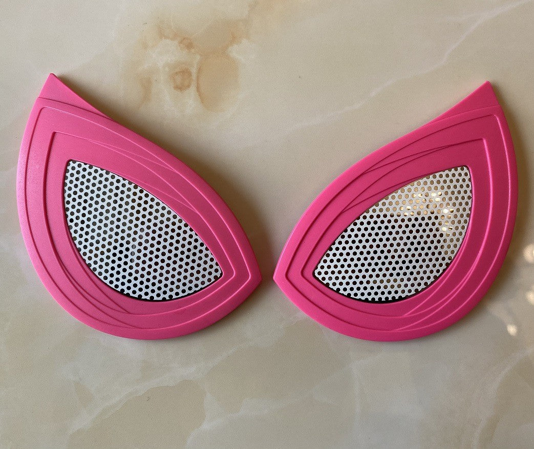 Movie Cosplay Lens Accessories For Super Bodysuit Full Mask Eyeglass Stereoscopic Color Light Halloween Carnival Party Prop Gift