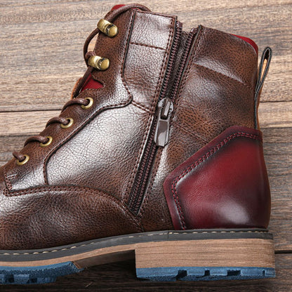 Botas Masculinas de Cano Curto Tamanho 39-45 Botas de Couro Masculinas Marca #AL605