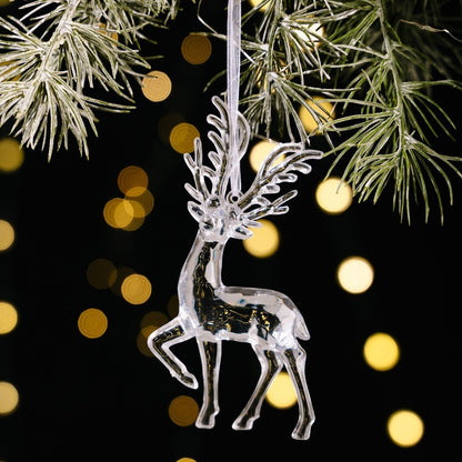 Acrylic Acrylic Christmas Pendants Transparent Clear Simulation Transparent Tree Hangings Hanging Pendant Crystal