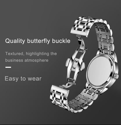 LIGE Brand BANGWEI Quartz Man Watch Fashion Stainless Steel Band Business Luxury Diamond Waterproof Calendar Watches for Men+Box