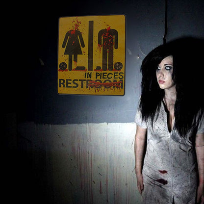 Halloween Party Decoration Wall Horror Night Mural Stickers Bloody Stickers Bathroom Toilet Stickers Parody Glass Horror Sticker