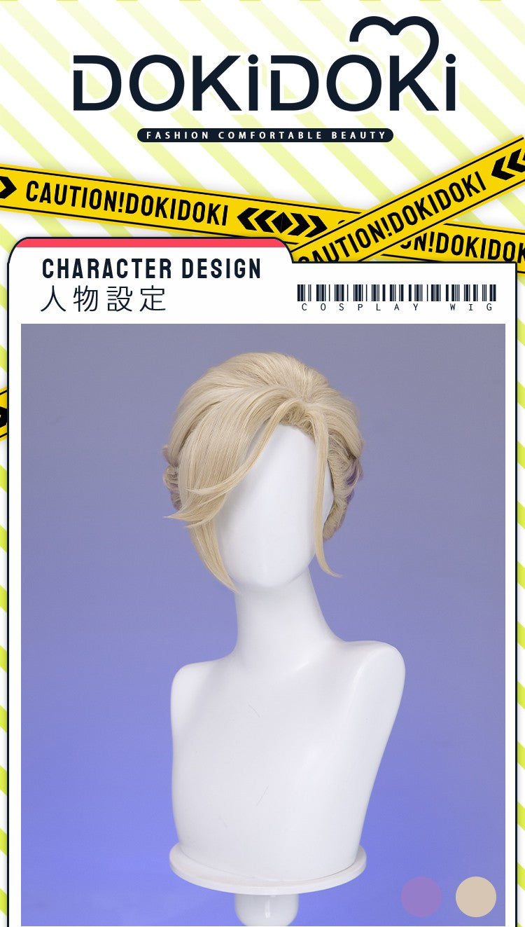 ?Ready for Ship?Idia Malleus Leona Vil Crowley Wig Game Cosplay DokiDoki Men 120cm Long Hair Fiber Idia Halloween  Free Wig Cap