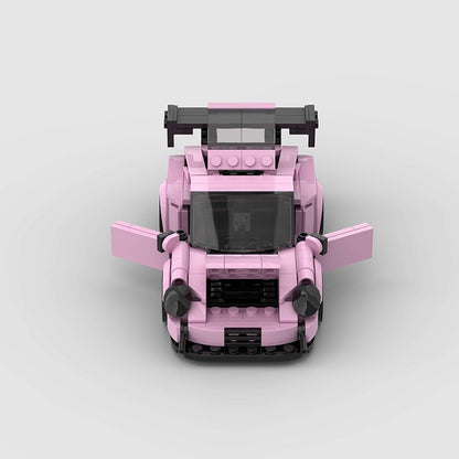 MOC Speed Sports Super Carro de Corrida Blocos de Montar DIY Tijolos Cidade Rally Técnico Grande Veículo de Corrida Presente de Natal Brinquedo