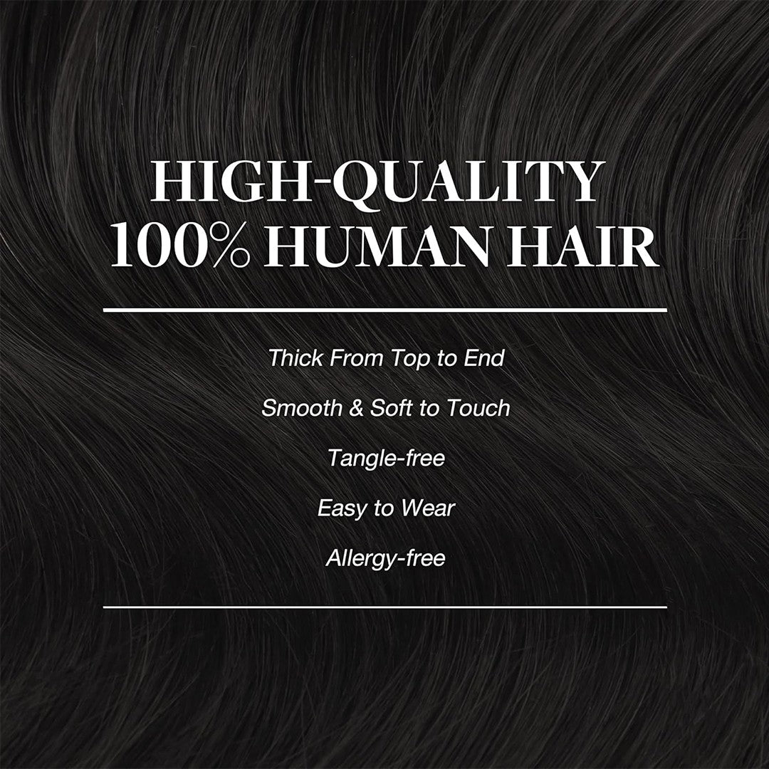 Mega Hair Tic Tac Humano 30-60cm Liso 120g 100% Cabelo Humano Brasileiro Remy Tic Tac para Mulheres