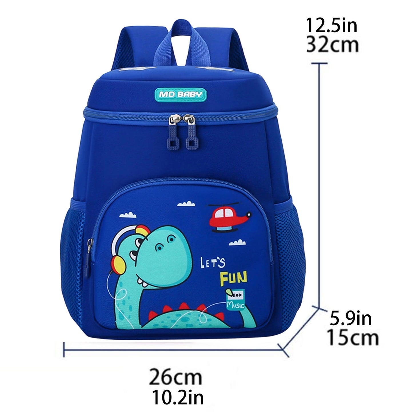 Mochila de Dinossauro Fofa para Crianças Meninos Meninas, Bolsas Escolares de Jardim de Infância para Pré-Escola de Desenho Animado