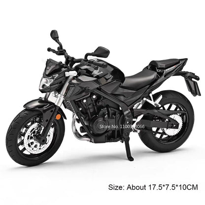 Modelos de Motocicletas 1:12 Honda CB400F R1 Carros de Brinquedo com Luz Musical Direção de Roda Miniatura de Motocicleta Ornamento de Mesa de Escritório