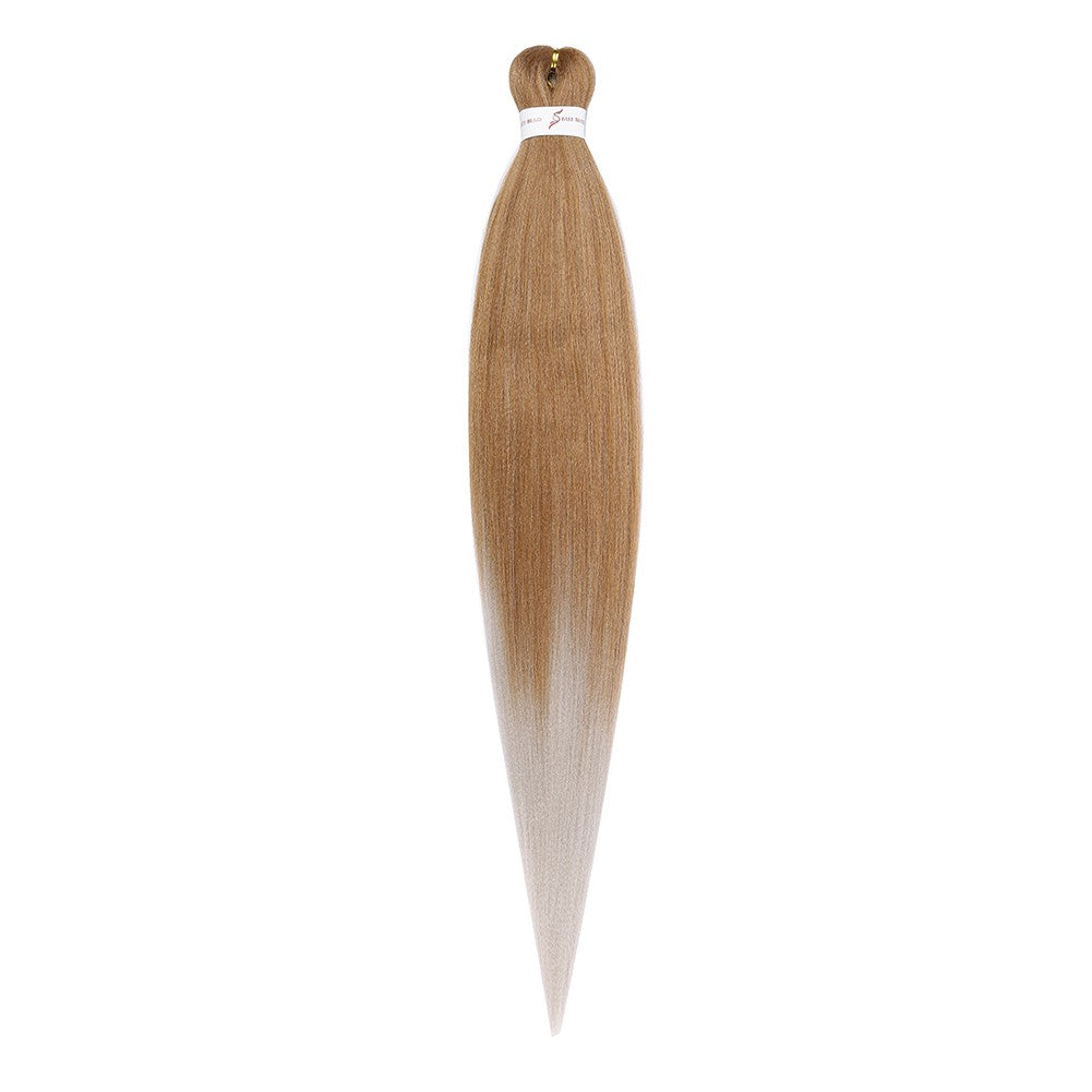 Cabelo Sintético Trançado Pré-esticado Profissional Sem Coceira Fibra Que Sela Em Água Quente 30'' Ombre Textura Yaki Extensões de Cabelo para Trança