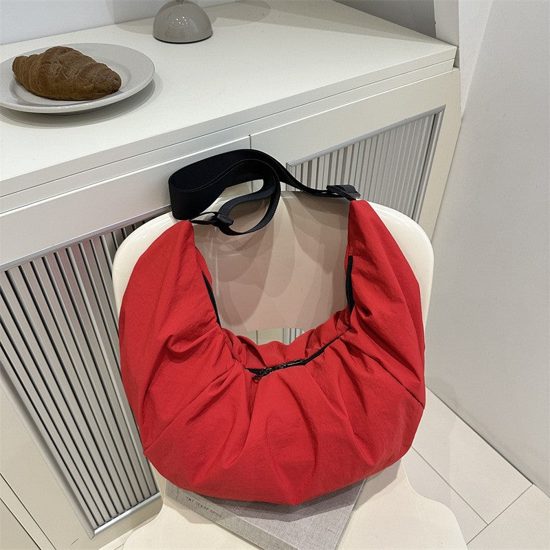 Large Capacity Simple Shoulder Bags Comfortable and Versatile Texture Crossbody Bags for Women Men Fashion Casual Storage Bags