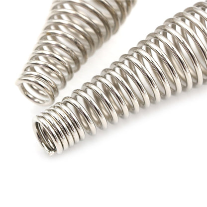 1PC 11/14cm Metal BBQ Pit Grill Stainless Steel Handle Spring for Wood Furnace Stove Barbecue Smoker Fireplaces Accessories